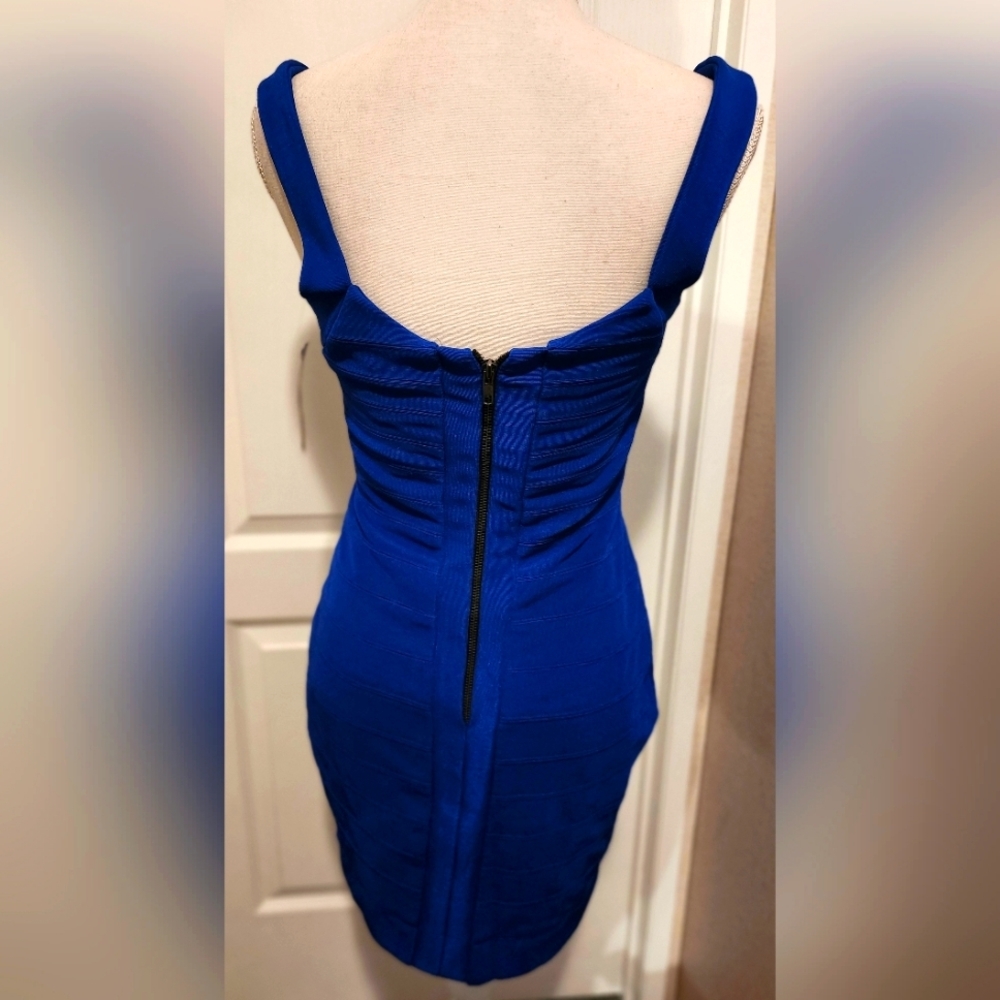 TODAY SALE ONLY- WAY-IN clothing company. Blue bodycon dress Size Medium - Picture 3 of 6